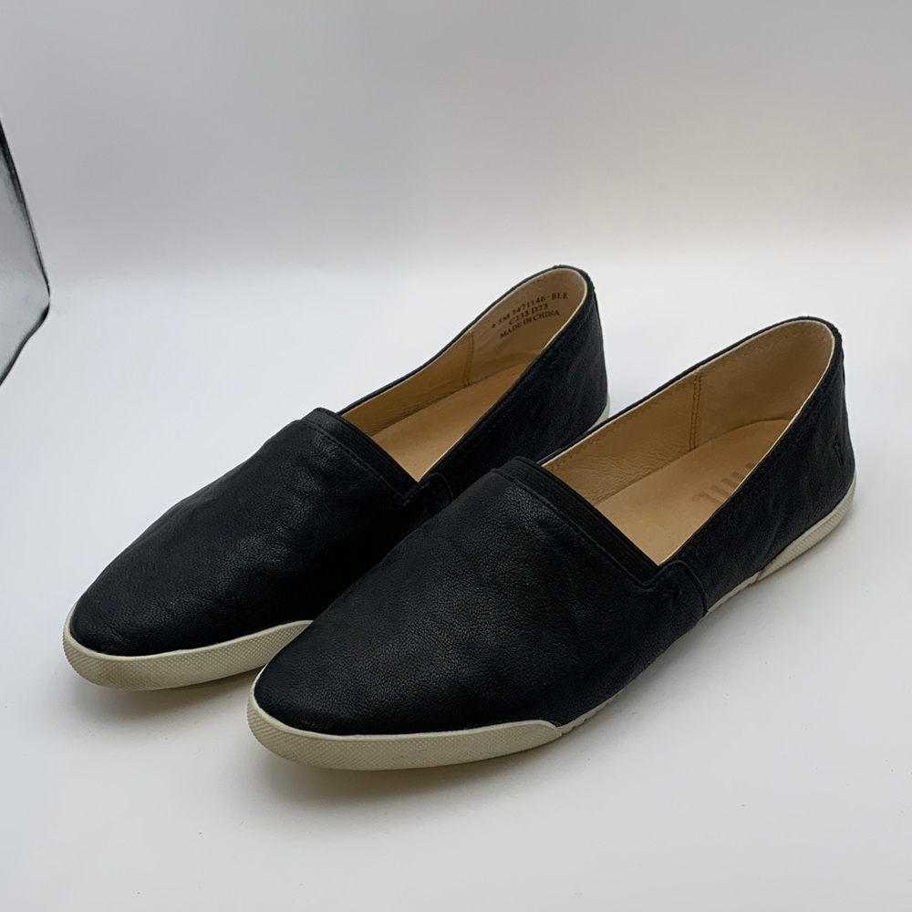 Frye Black Leather Women's Flats